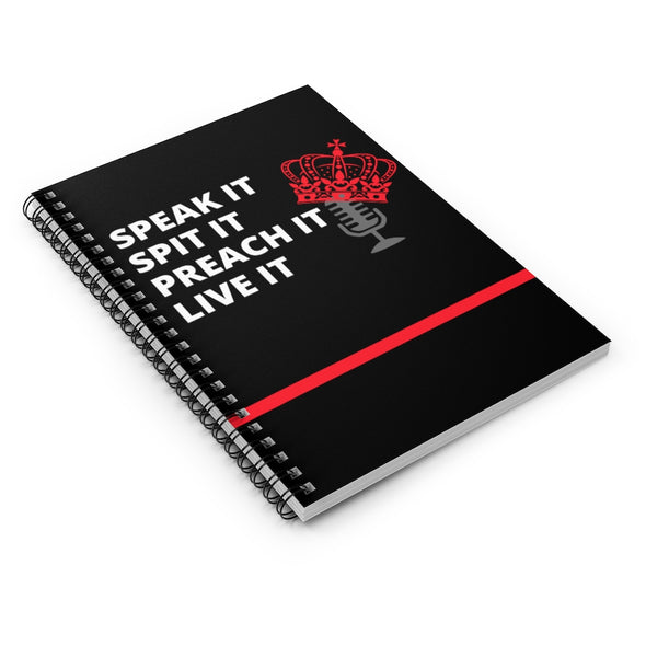 "Speak It" Spiral Notebook - Ruled Line
