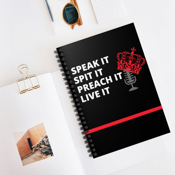"Speak It" Spiral Notebook - Ruled Line