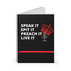 "Speak It" Spiral Notebook - Ruled Line
