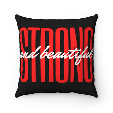 Strong and Beautiful Spun Polyester Square Pillow
